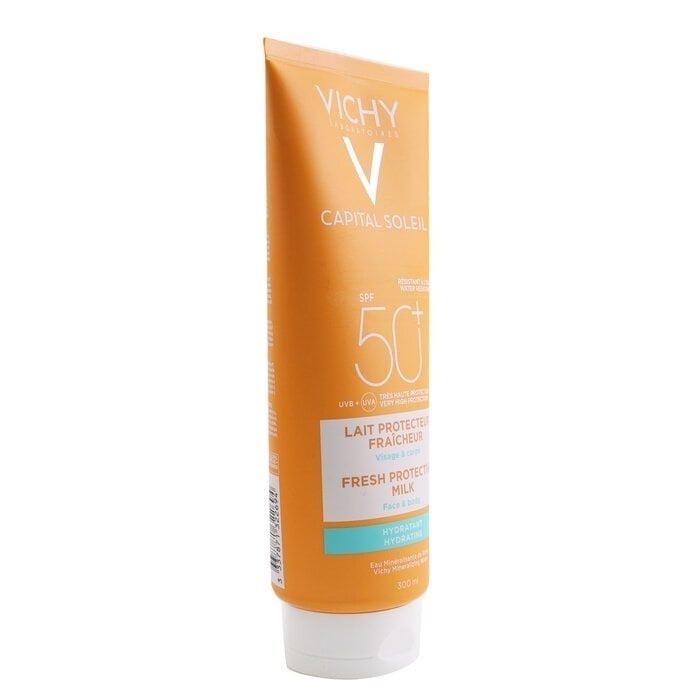 Vichy - Capital Soleil Fresh Protective Milk SPF 50 (Water Resistant - Face and Body)(300ml/10.1oz) Image 2