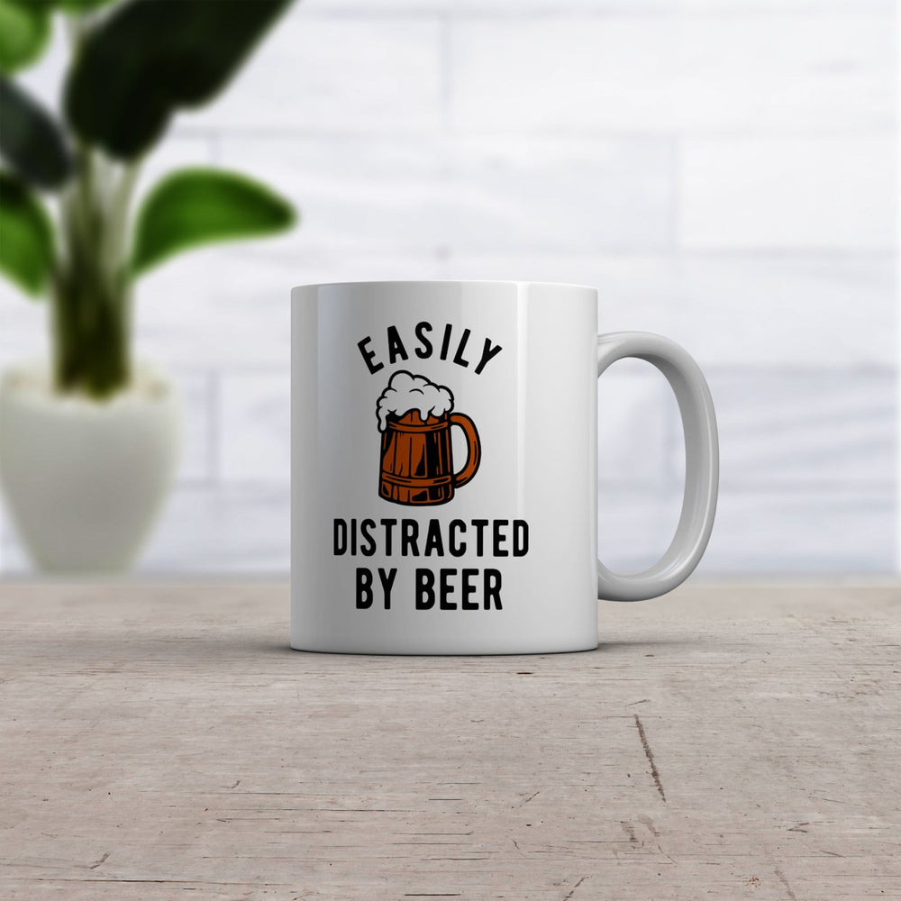 Easily Distracted By Beer Mug Funny Drinking Graphic Novelty Coffee Cup-11oz Image 2