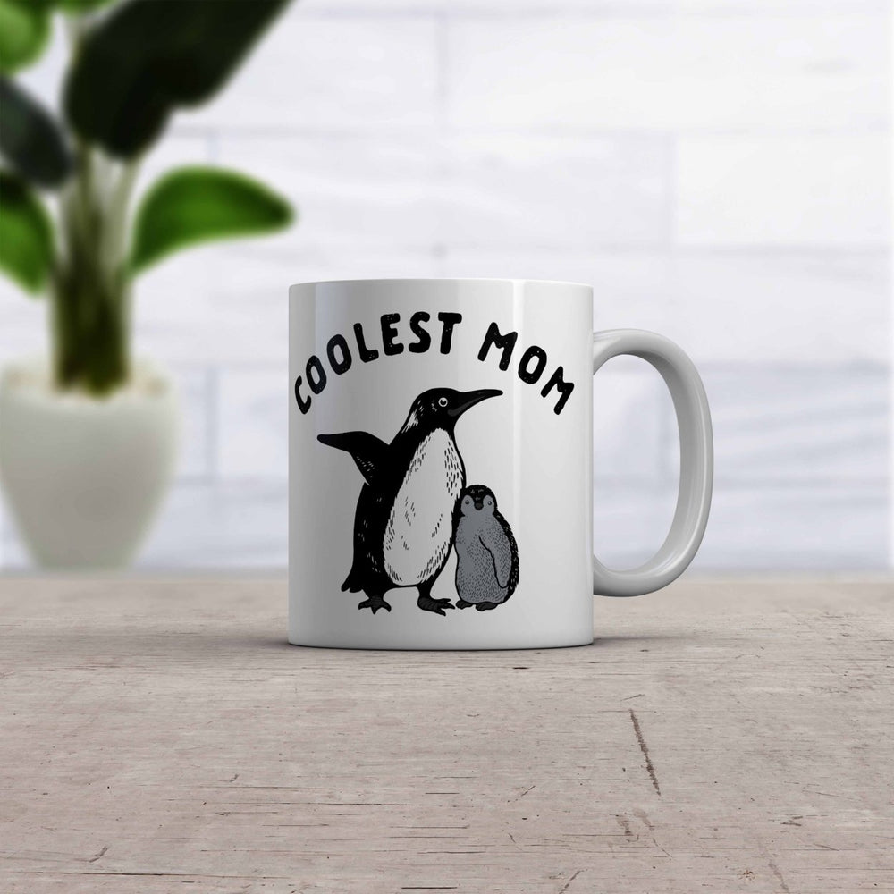 Coolest Mom Penguin Mug Cute Mothers Day Chilly Animal Graphic Novelty Coffee Cup-11oz Image 2