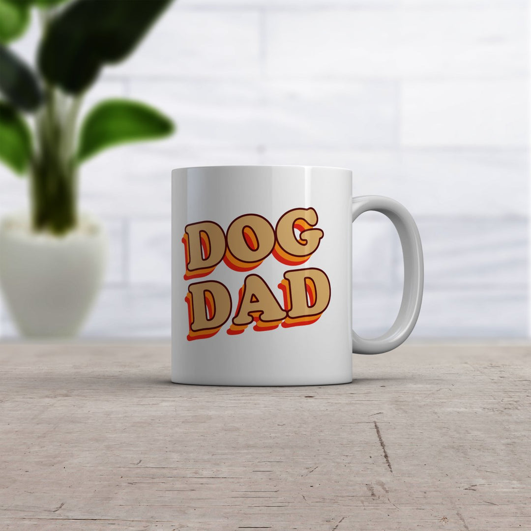 Dog Dad Mug Funny Puppy Lover Retro Pet Graphic Novelty Coffee Cup-11oz Image 2