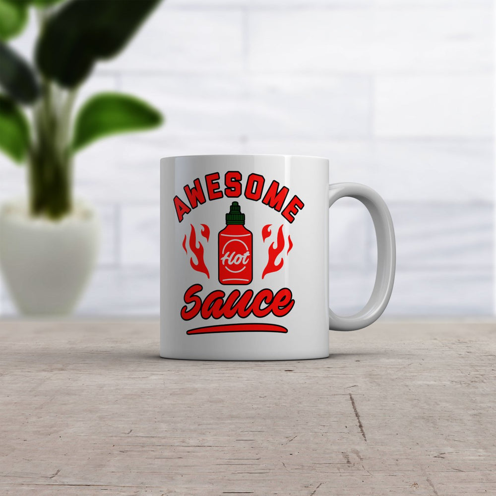 Awesome Sauce Mug Funny Spicy Hot Sauce Lover Graphic Novelty Coffee Cup-11oz Image 2