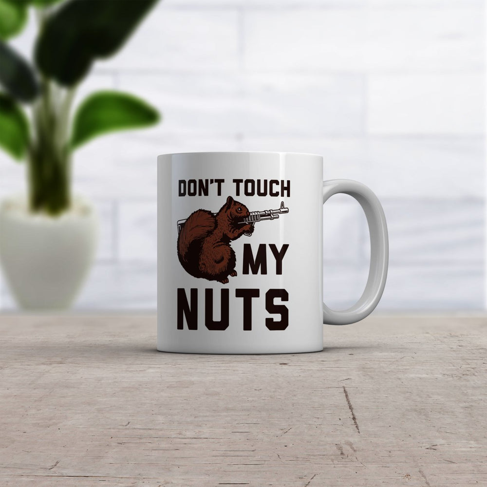 Dont Touch My Nuts Mug Funny Squirrel Defending With Gun Novelty Coffee Cup-11oz Image 2