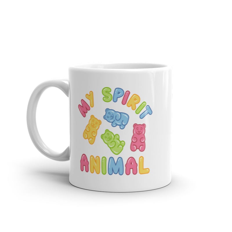 Gummy Bear Spirit Animal Mug Funny Candy Graphic Novelty Coffee Cup-11oz Image 1