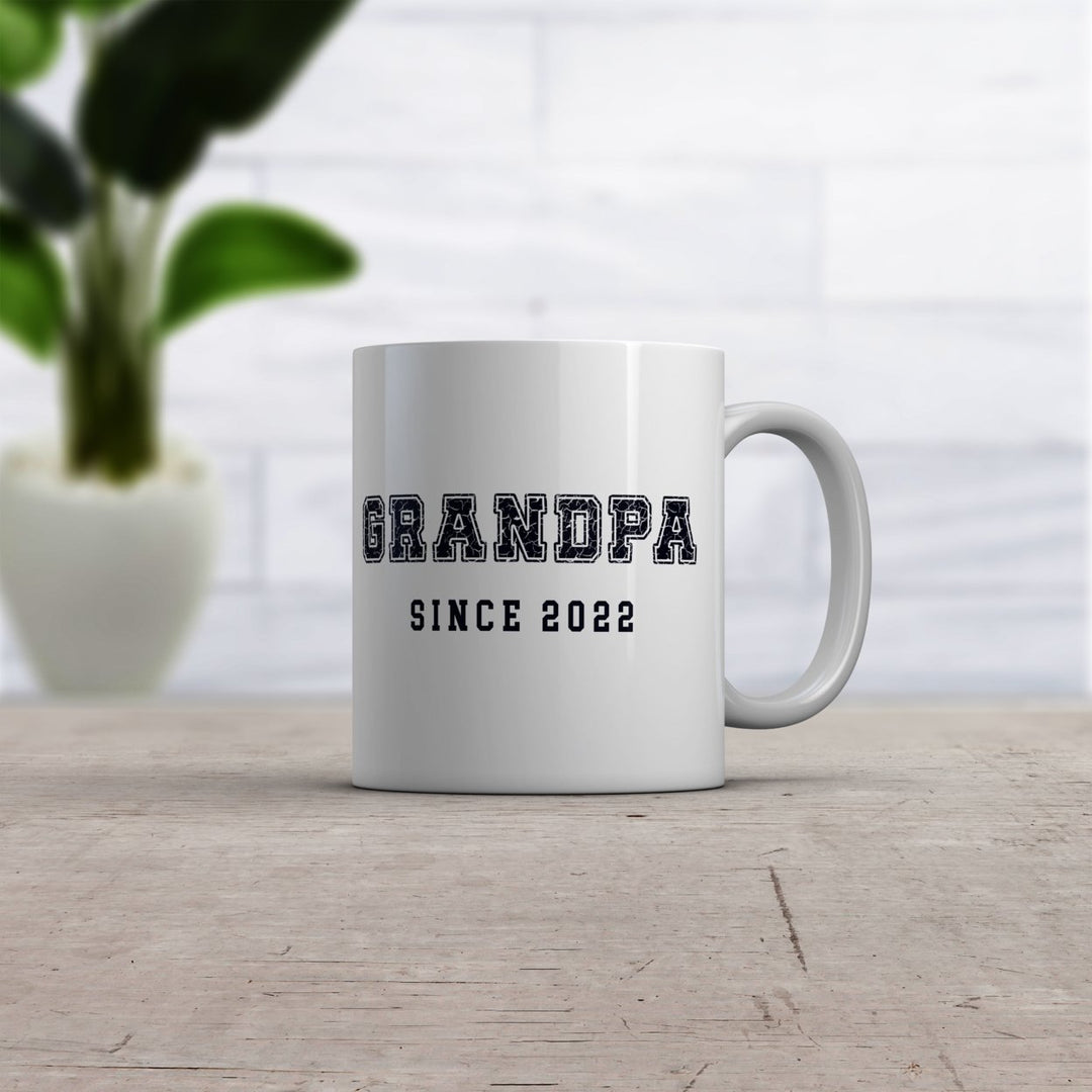 Grandpa Since 2022 Mug Funny Grandfather Graphic Novelty Coffee Cup-11oz Image 2