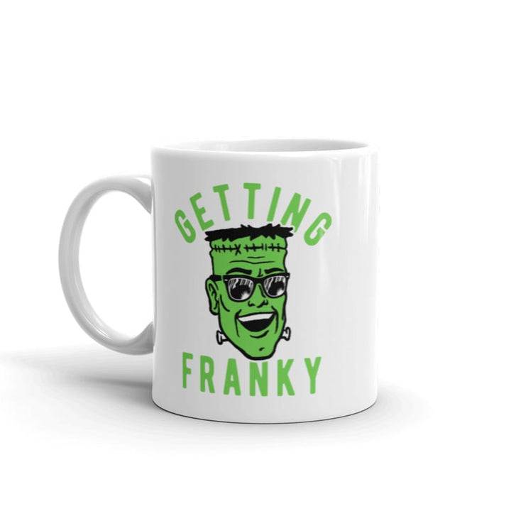 Getting Franky Mug Funny Halloween Monster Graphic Novelty Coffee Cup-11oz Image 1