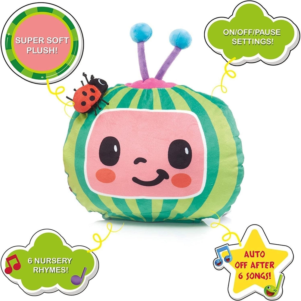 CoComelon Musical Sleep Soother Nursery Rhymes Plush Watermelon Toy WOW! Stuff Image 2