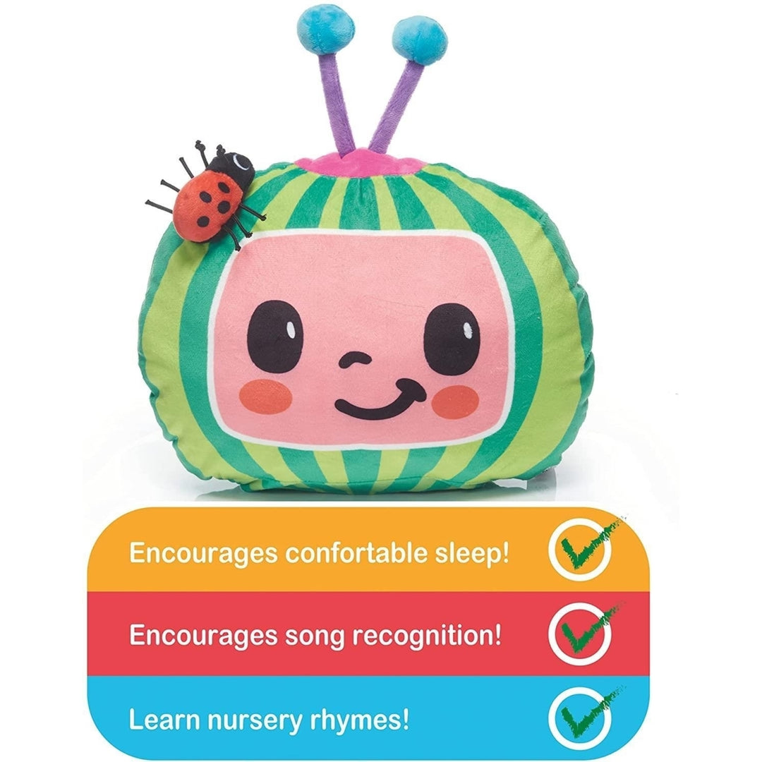 CoComelon Musical Sleep Soother Nursery Rhymes Plush Watermelon Toy WOW! Stuff Image 4