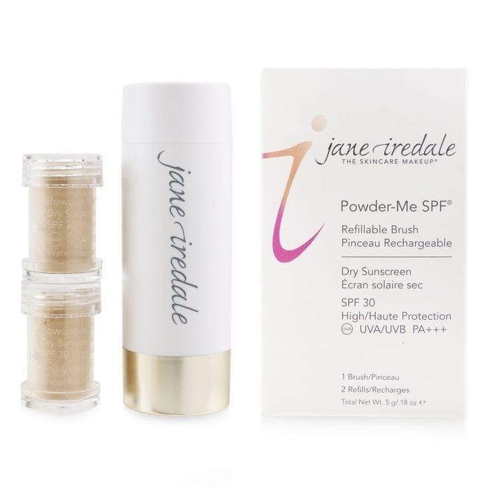 Jane Iredale - Powder Me Refillable Brush (1x Brush 2x Refills) - Nude(2x2.5g/0.09oz) Image 2