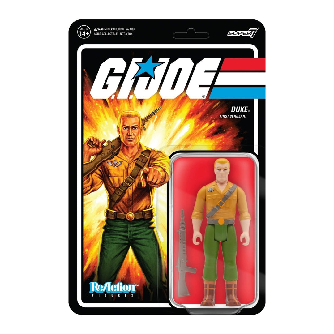 G.I. Joe Duke First Sergeant Retro Figure 375 inch Super7 RE-GIJOW02-DUK-01 Image 1