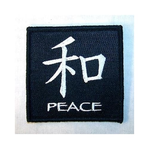 CHINESE PEACE SIGN EMB PATCH new jacket biker P446 bikers novelty patches iron Image 1
