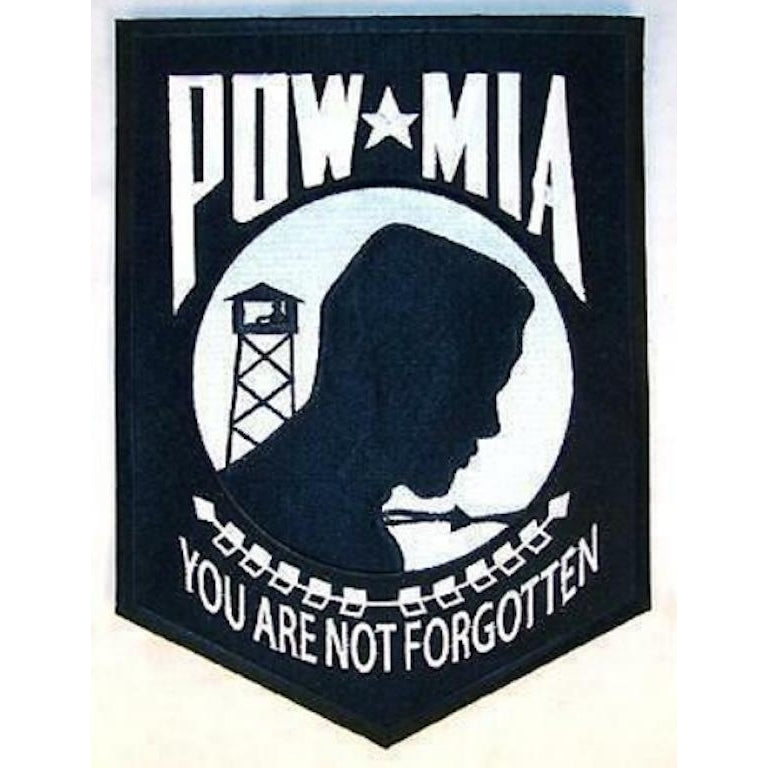 large JUMBO POW MIA JACKET BACK PATCH JBP19 EMBROIDERED prisoner of war Image 1