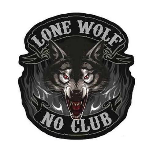 LONE WOLF FULL FACE PATCH PA3850 jacket 5" BIKER EMBROIDERED animals wolves Image 1