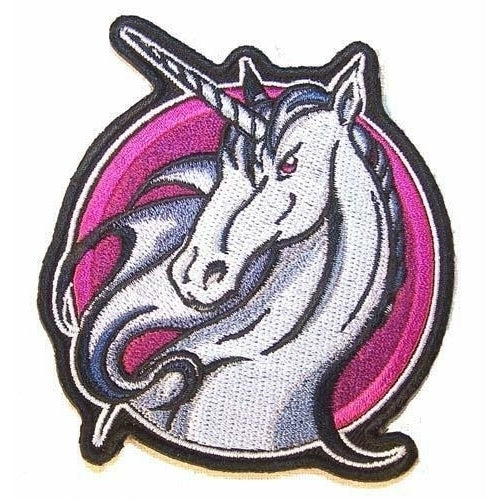 UNICORN PATCH P7480 jacket patches BIKER EMBROIDERIED fantasy 4 inch Image 1