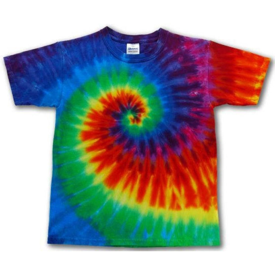 SWIRL RAINBOW COLOR TYE DYED TEE SHIRT men women SIZE MED hippie dye SWIRL 106 Image 1