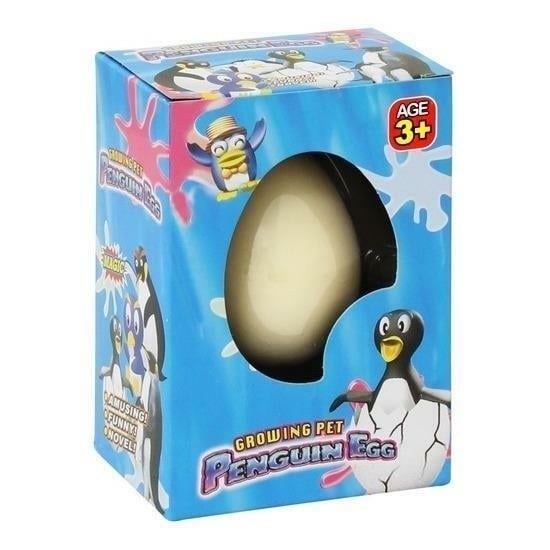 2 PENGUIN WATCH THEM HATCH AND GROW EGGS novelty growing JUST ADD WATER magic Image 1