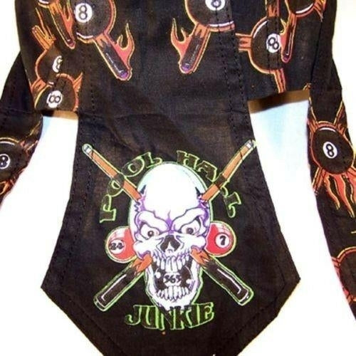 POOL HALL JUNKIE BANDANNA CAP 217 BIKER billards hat Image 1