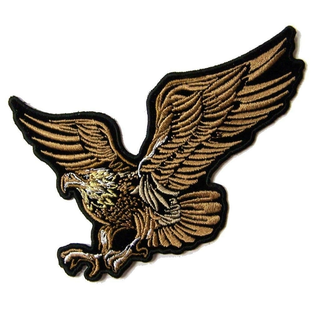 FLYING EAGLE IN FLIGHT PATCH P8950 jacket 5" BIKER EMBROIDERED eagles bird Image 1