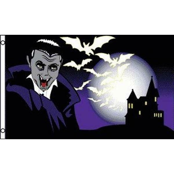 VAMPIRE BATS MOON 3 X 5 FLAG 3x5 FL506 halloween haunted house SIGNS banners Image 1