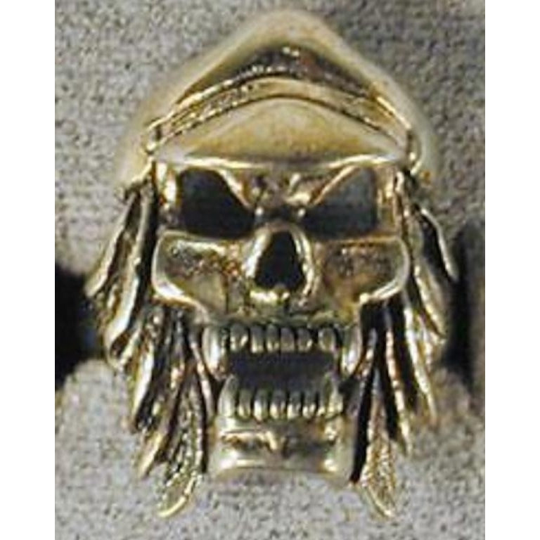 1 DELUXE SKULL WITH BIKE HAT SILVER BIKER RING BR135 mens RINGS jewelry Image 1