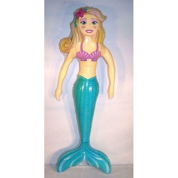 2 MERMAID INFLATABLE 36 IN NOVELTY TOY blow up inflate novelty toy mermaids Image 1