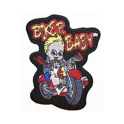 BIKER BABY EMBRODIERED PATCH P3230 jacket ironon shirt novelty patdhes Image 1