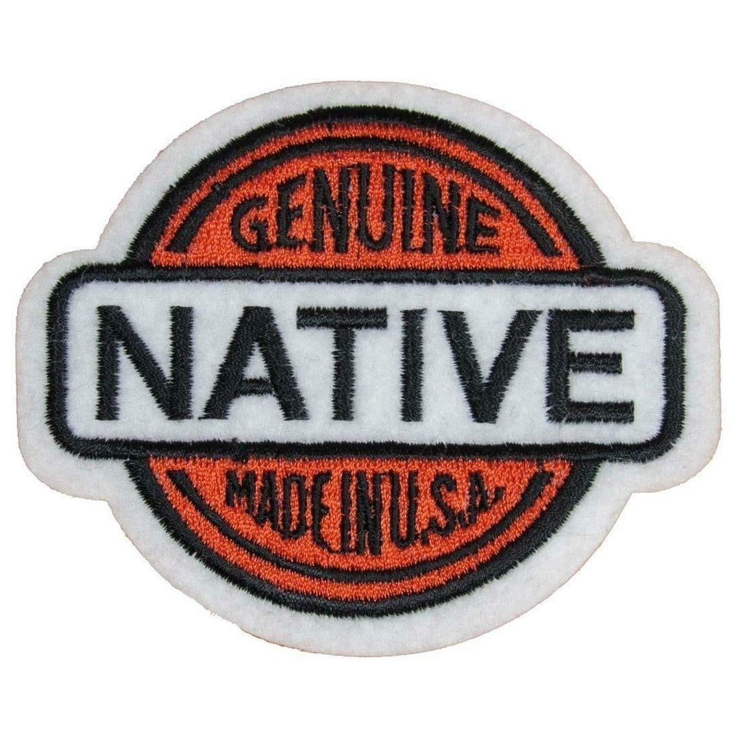 GENUINE NATIVE  MADE IN USA PATCH P680 jacket 4 IN BIKER EMBROIDERED new patches Image 1