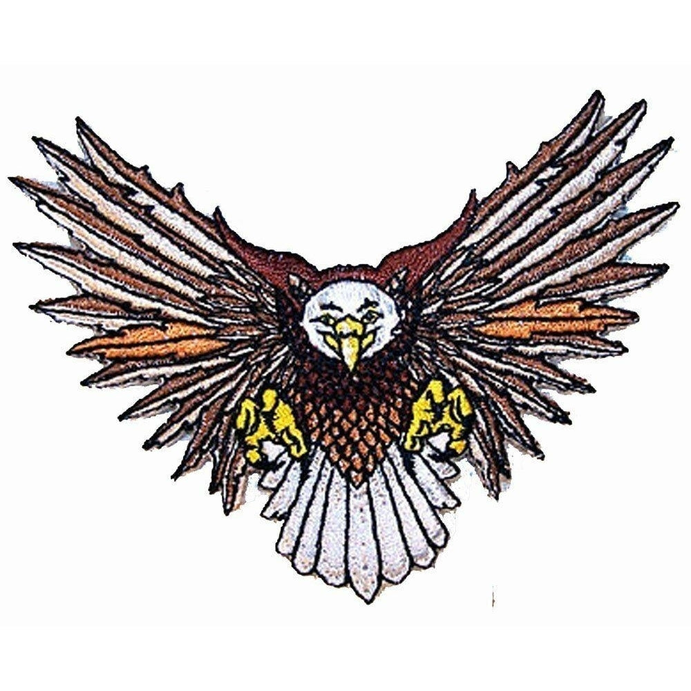 EMBROIDERED FLYING EAGLE PATCH P-381 iron on eagles biker patches iron sew on Image 1