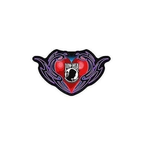 4 INCH TRIBAL HEART POW REMEMBERANCE PATCH embroidered USA p3022 iron or sew on Image 1