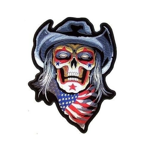 DELUXE EMBROIDERIED RODEO CLOWN COWBOY 5 IN PATCH PA6723 patches clowns USA Image 1