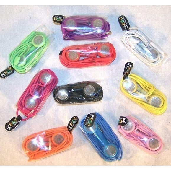 1 BAG EAR PHONES CABLE BULK PACKAGE cellular phone accessory cell 10 PC BAG #472 Image 1