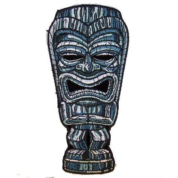 TIKI STATUE MAN PATCH PA7324 jacket patches BIKER EMBROIDERIED novelty Image 1