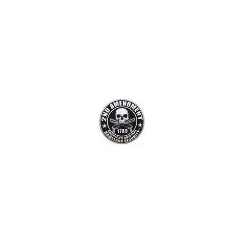 HOMELAND SECURITY EMBRODIERED PATCH P5950 biker 2nd AMENDMENT GUNS SKULL Image 1