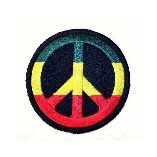 REGGAE PEACE SIGN EMBRODIERED PATCH P443 new jacket 3x5 bikers item novelty Image 1