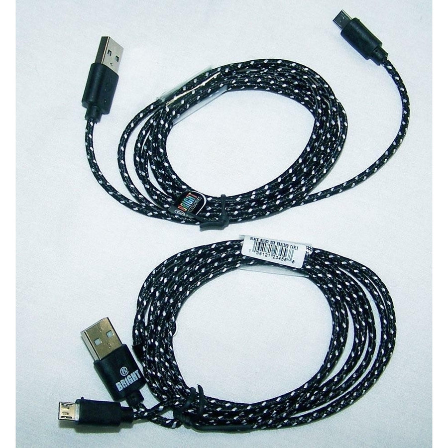BUY 1 GET 2 FREE -  BLACK CLOTH RD IPHONE 5 6 6S CHARGER PHONE CORD usb cords Image 1