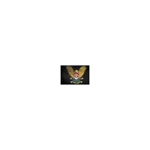 2 EAGLE WING SKULL FLAG FL031 flags eagles motorcycles biker club flag banners Image 1