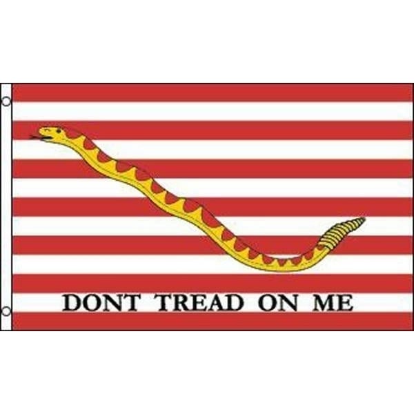 FIRST NAVY JACK DONT TREAD ON ME 3 X 5 FLAG 3x5 FL544 SIGNS  tea Image 1