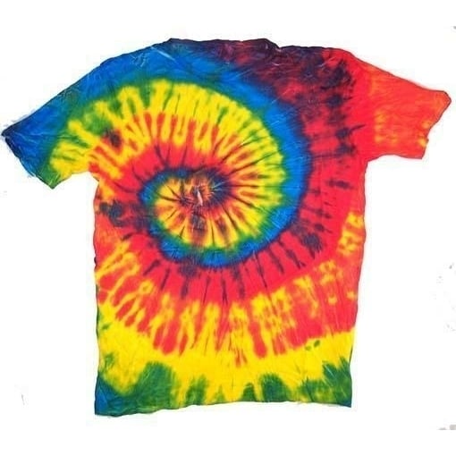 PETITE RAINBOW TYE DYED TEE SHIRT unisex SIZE MED hippie tie dye SWIRL PET02 Image 1