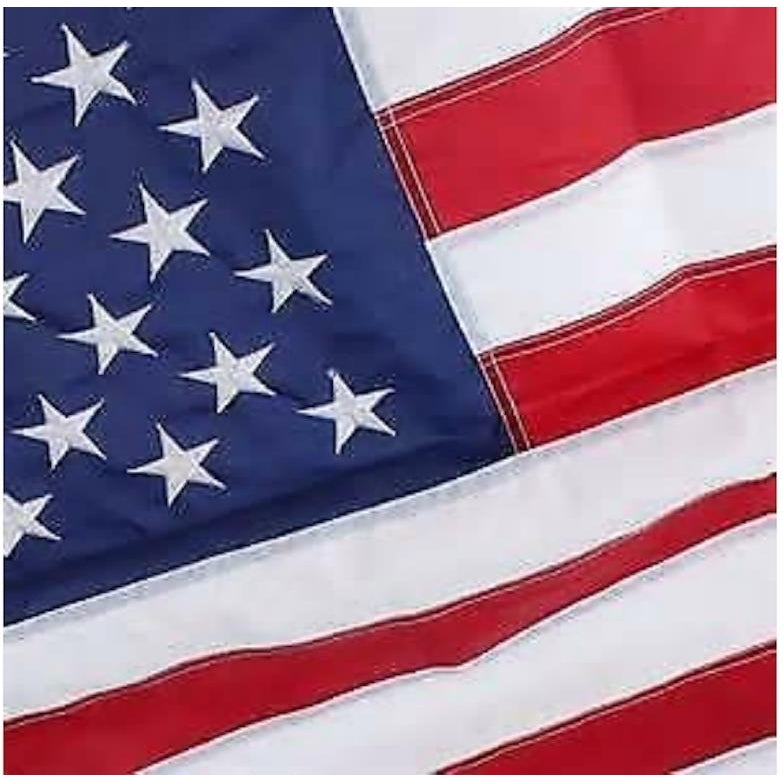 GAINT SIZE 10 X 15 FOOT EMBROIDERED NYLON AMERICAN USA FLAG 10X15 us states Image 1