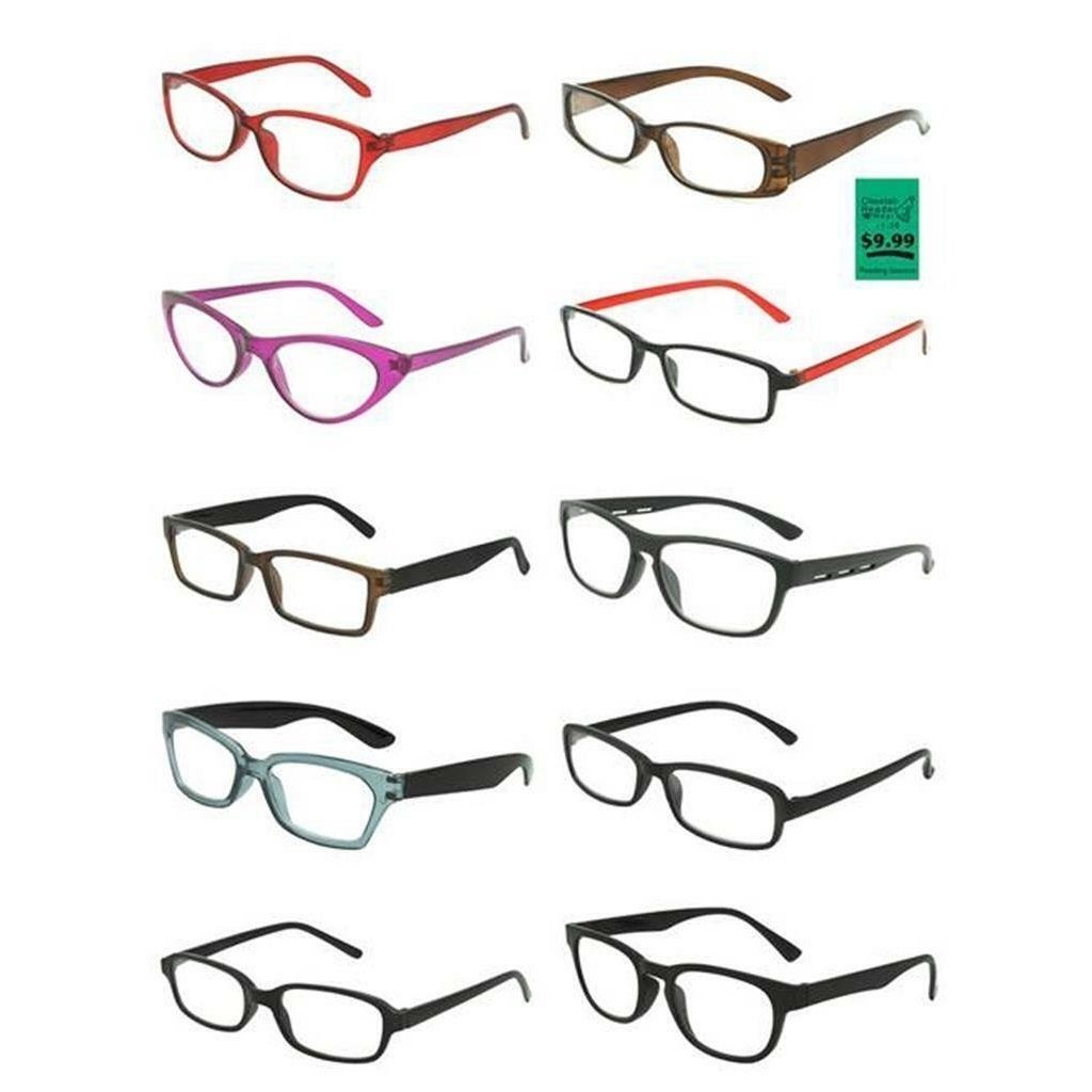 12 ASSORTED DESIGNER FASHION READING GLASSES B powers styles READERS sun307 Image 1