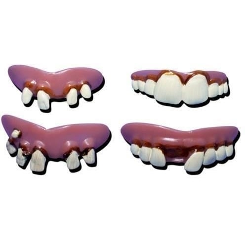 1 PACKAGE OF 4PACK GOOFY TOOFERS funny novelty adult replacement teeth costume Image 1