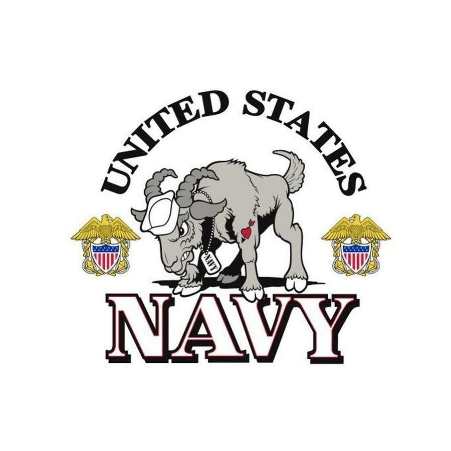 US NAVY WITH GOAT 3X5 FLAG FL766 banner w grommets united states military Image 1