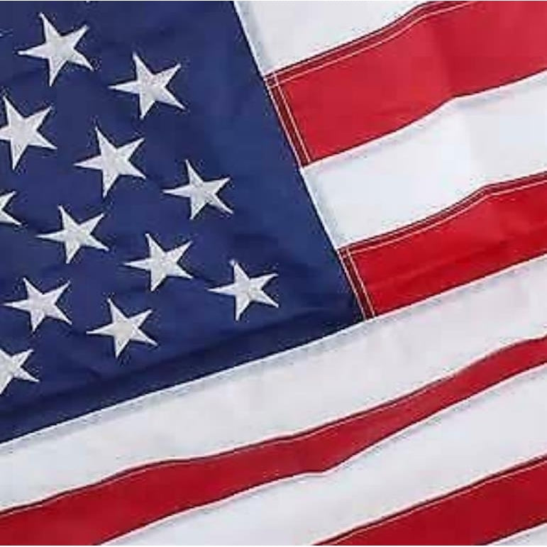 GAINT SIZE 3 X 5 FOOT EMBROIDERED POLYESTER AMERICAN USA FLAG 3x5 united states Image 1