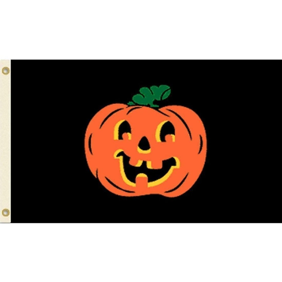 PUMPKIN FACE halloween 3 X 5 FLAG FL748 banner wall hanging flags PUMPKINS Image 1