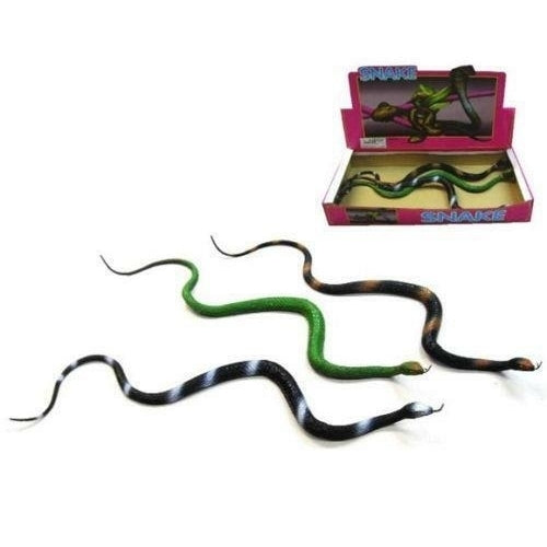 4 asst LARGE 30 IN RUBBER SNAKES realistic fake play snake TOY REPTILE  gags Image 1