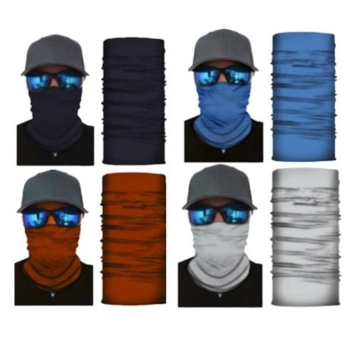 4 PACK OF FACE COVER MULTI FUNCTION SEAMLESS BANANA WRAP GAITER 50 ATV MASK Image 1