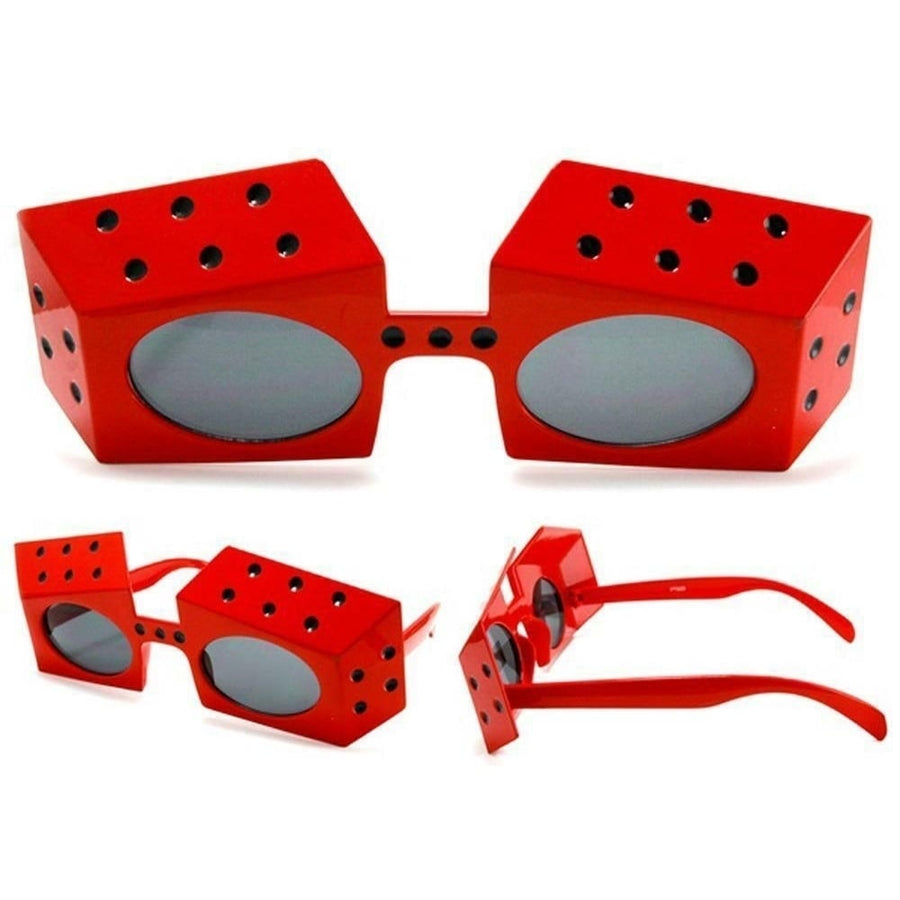 2 pair PLAYING DICE NOVELTY PARTY GLASSES sunglasses 281 men ladies unusual Image 1