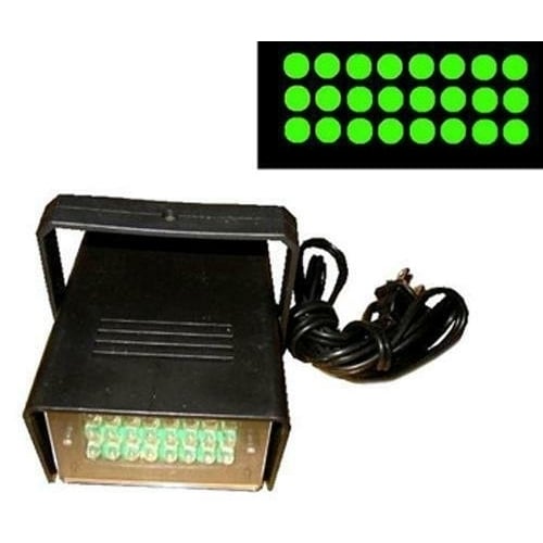 GREEN LED FLASHING STROBE LIGHT bright flash lights party dj lighting lamp Image 1