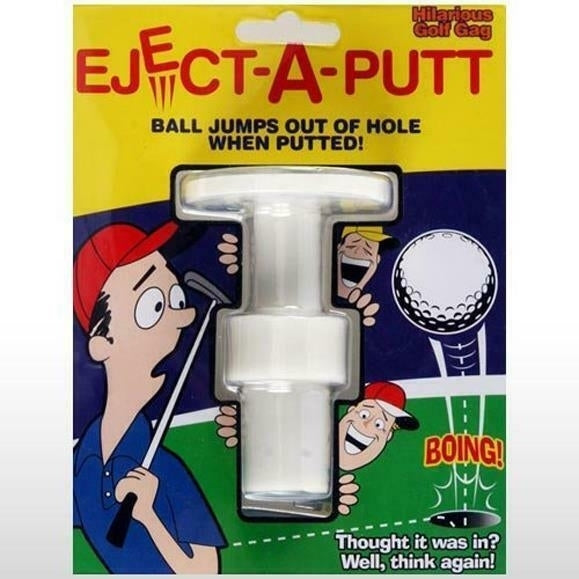 TRICK EJECT A PUTT POP OUT GOLF BALL GAG funny golfing novelty prank joke gag Image 1