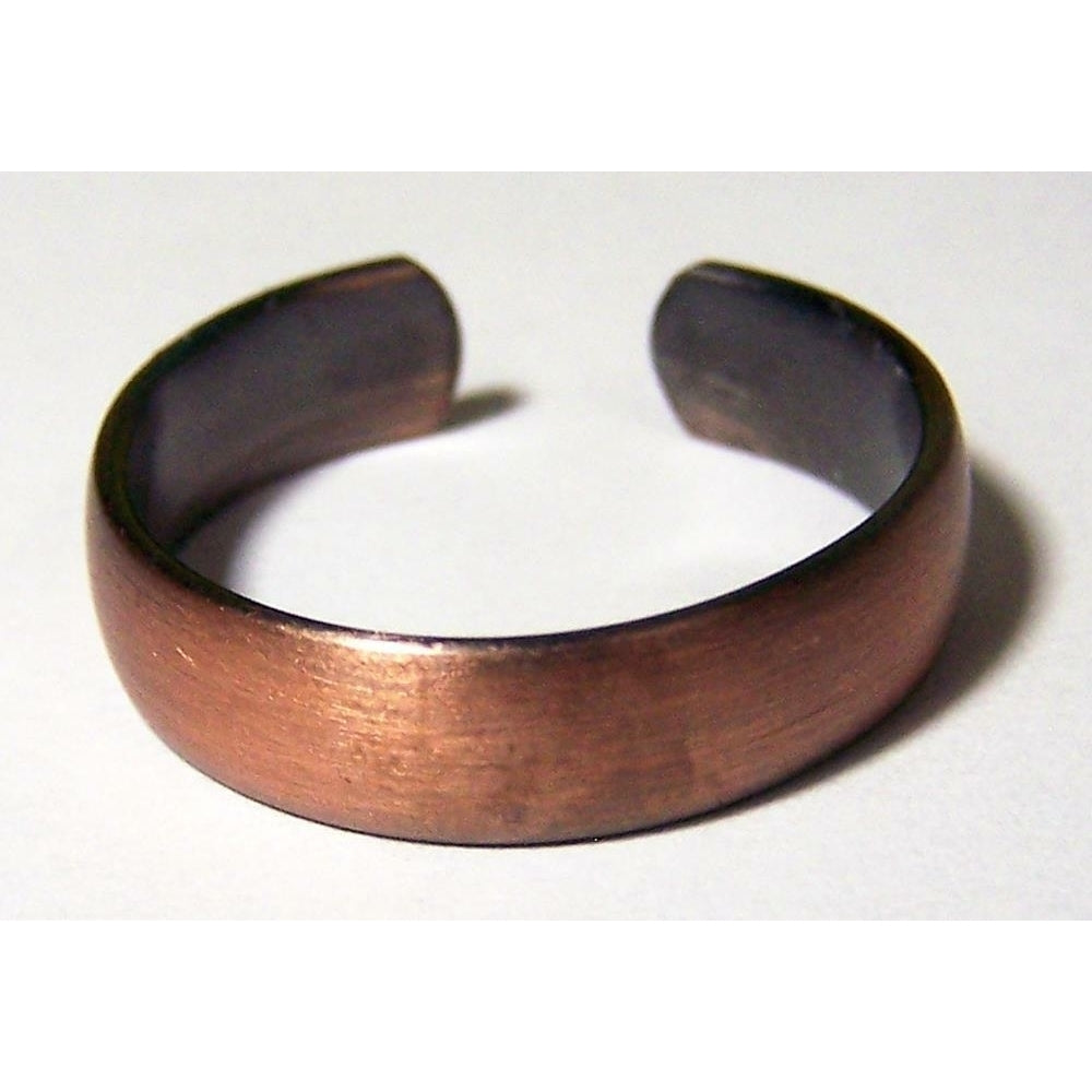 PURE HEAVY COPPER SMOOTH RING health mens womens jewelry JL655 stress relief Image 1