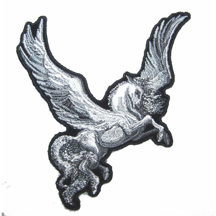 FLYING PEGASUS WITH WINGS  PATCH P8370  jacket BIKER EMBROIDERIED FANTASY Image 1